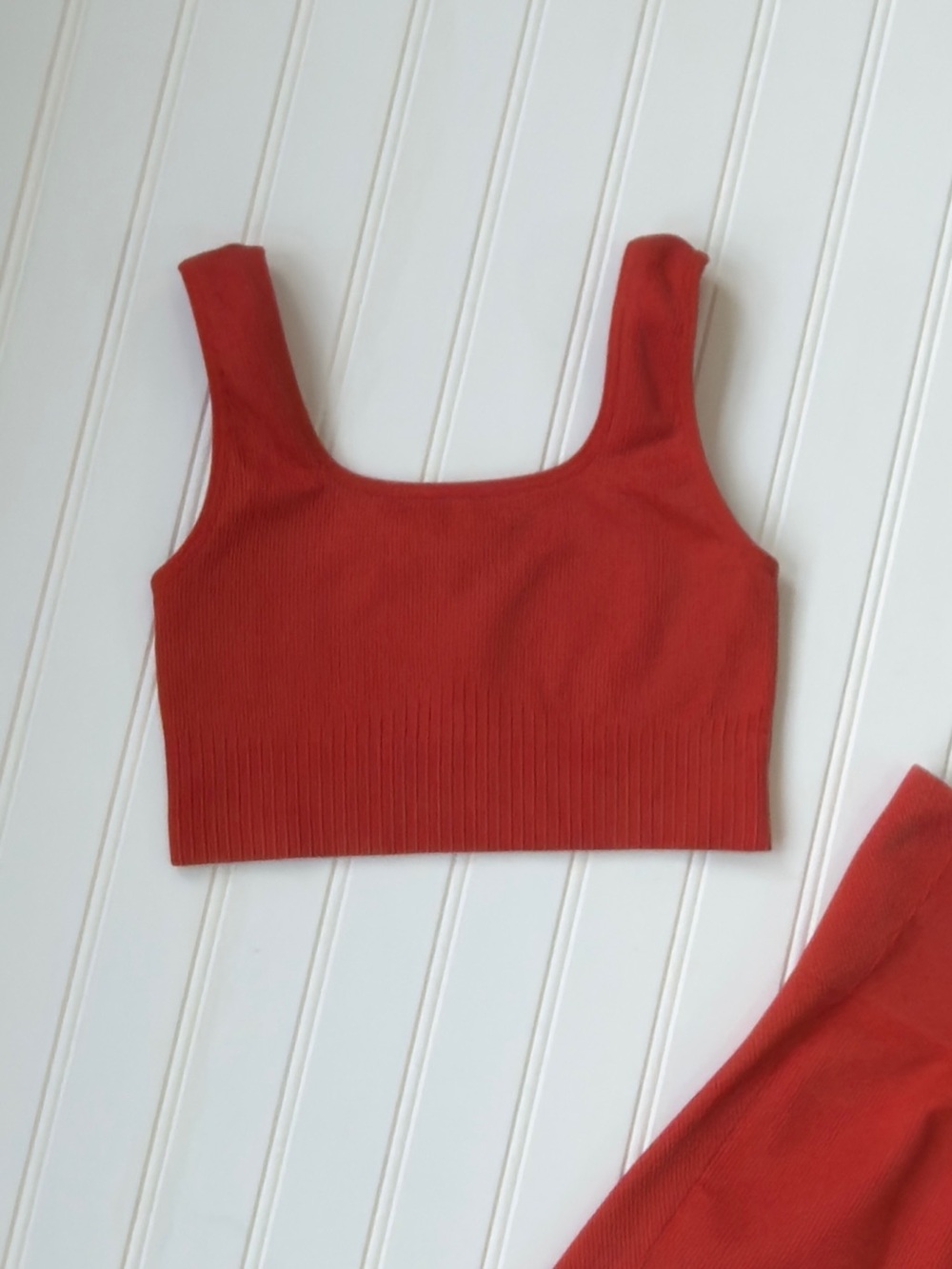 Joy Lab Yoga Set Burnt Orange Sports Bra  And High Waisted Leggings Size Small - Picture 2 of 6